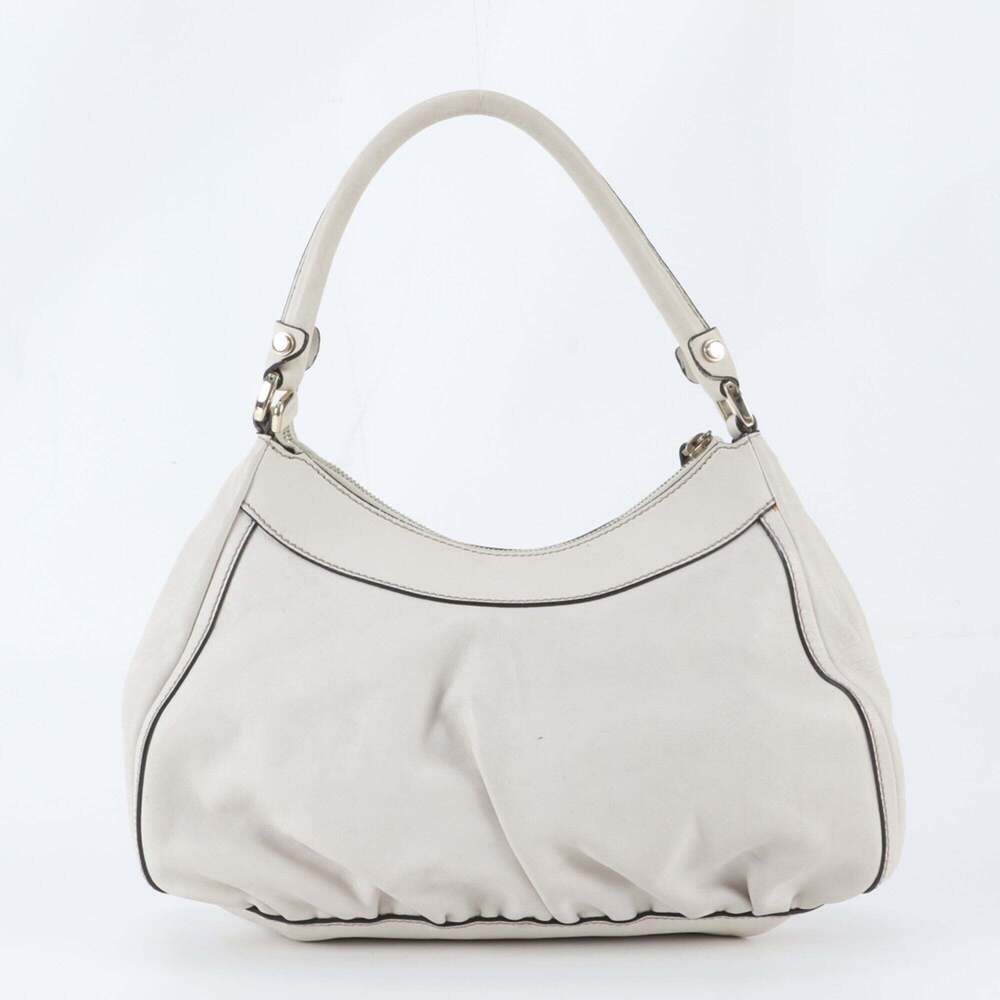 GUCCI White Leather Shoulder Bag - Picture 3 of 10